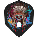L-Style - EZ L-Flights - Integrated Champagne Ring - L1EZ Standard - SD Chief Skull Black