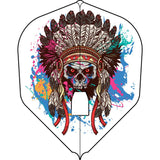 L-Style - EZ L-Flights - Integrated Champagne Ring - L1EZ Standard - SD Chief Skull Clear White