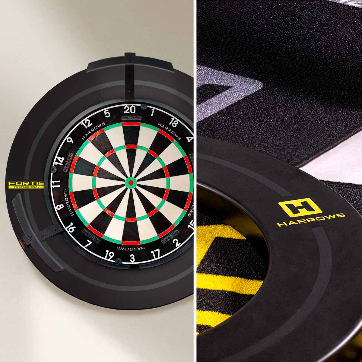 Harrows Dartboard Surround - Fortis - Gelb