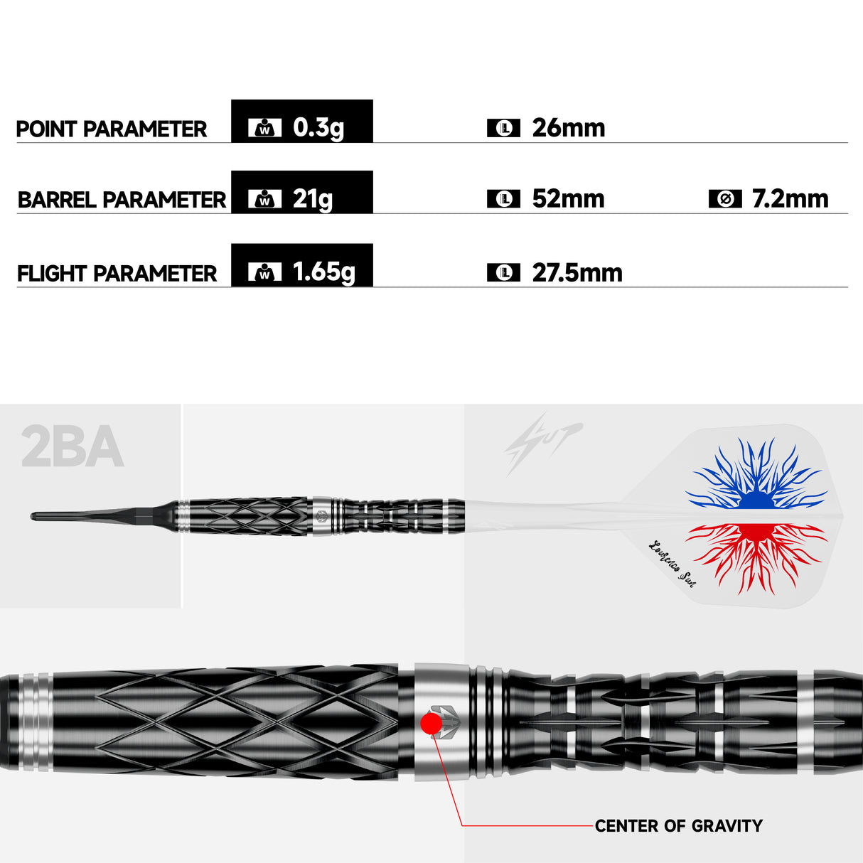 Caliburn Players Darts - Welche Spitze - 90% Tungsten - Lourenco
