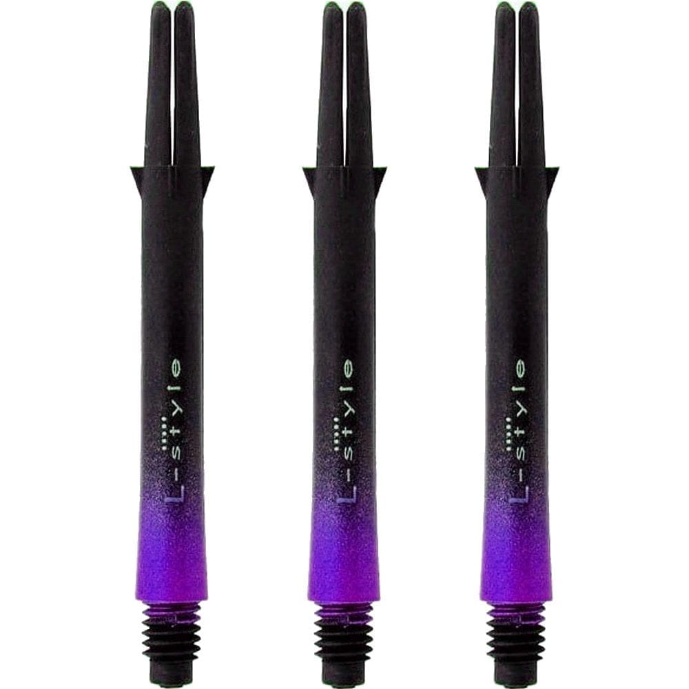 L-Style - L Shafts - Carbon Two Tone - Black and Purple - Short L Style 330 47mm Medium