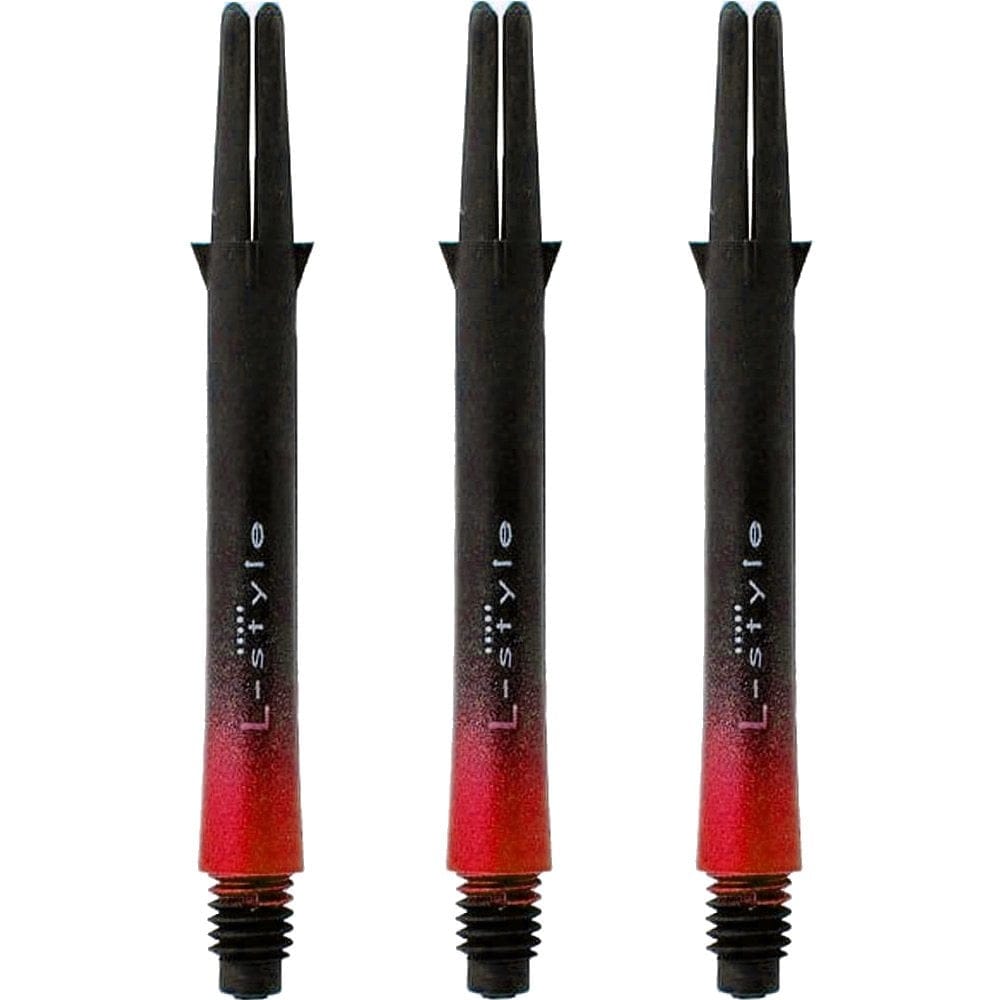 L-Style - L Shafts - Carbon Two Tone - Black and Red - Short L Style 330 47mm Medium