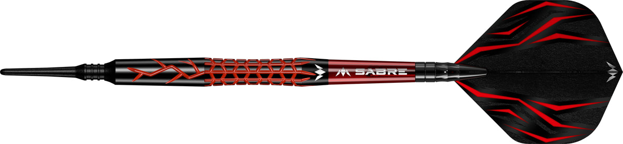 Mission Lava Darts - Soft Tip - 95% Tungsten - Black & Red Electro