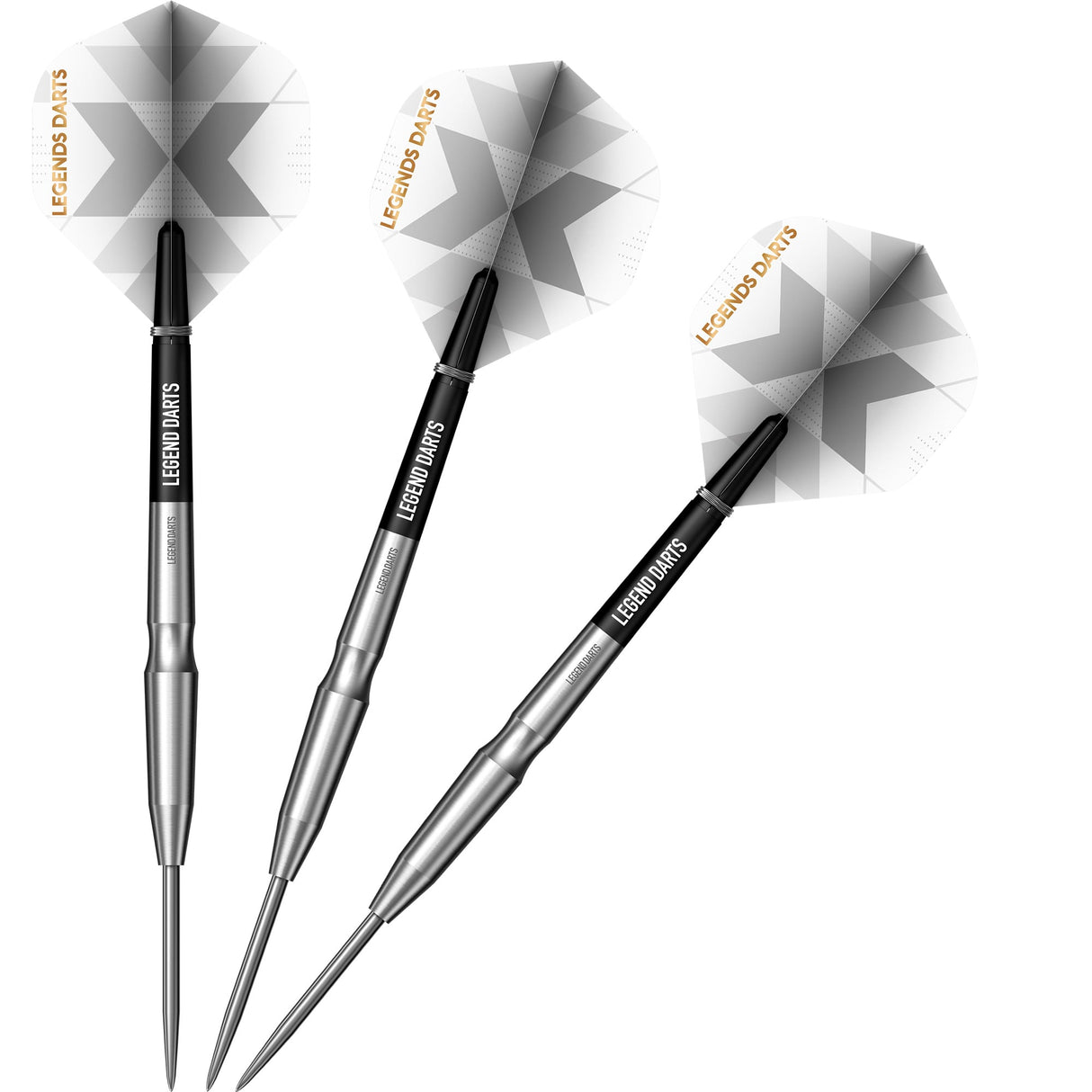 Legend Darts – Stahlspitze – 90 % Wolfram – Pro-Serie – V23 – glatte Muschel
