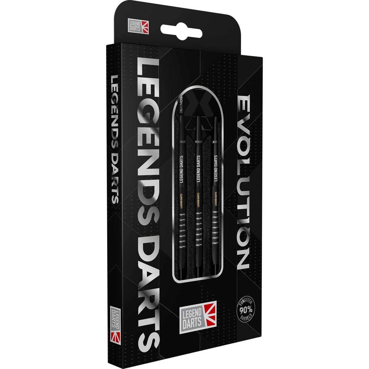 Legend Darts - Steel Tip - Evolution Series - B09 - Black - Knurled Bomb