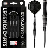 Legend Darts - Stahlspitze - Evolution Serie - B01 - Schwarz - Micro Scallop