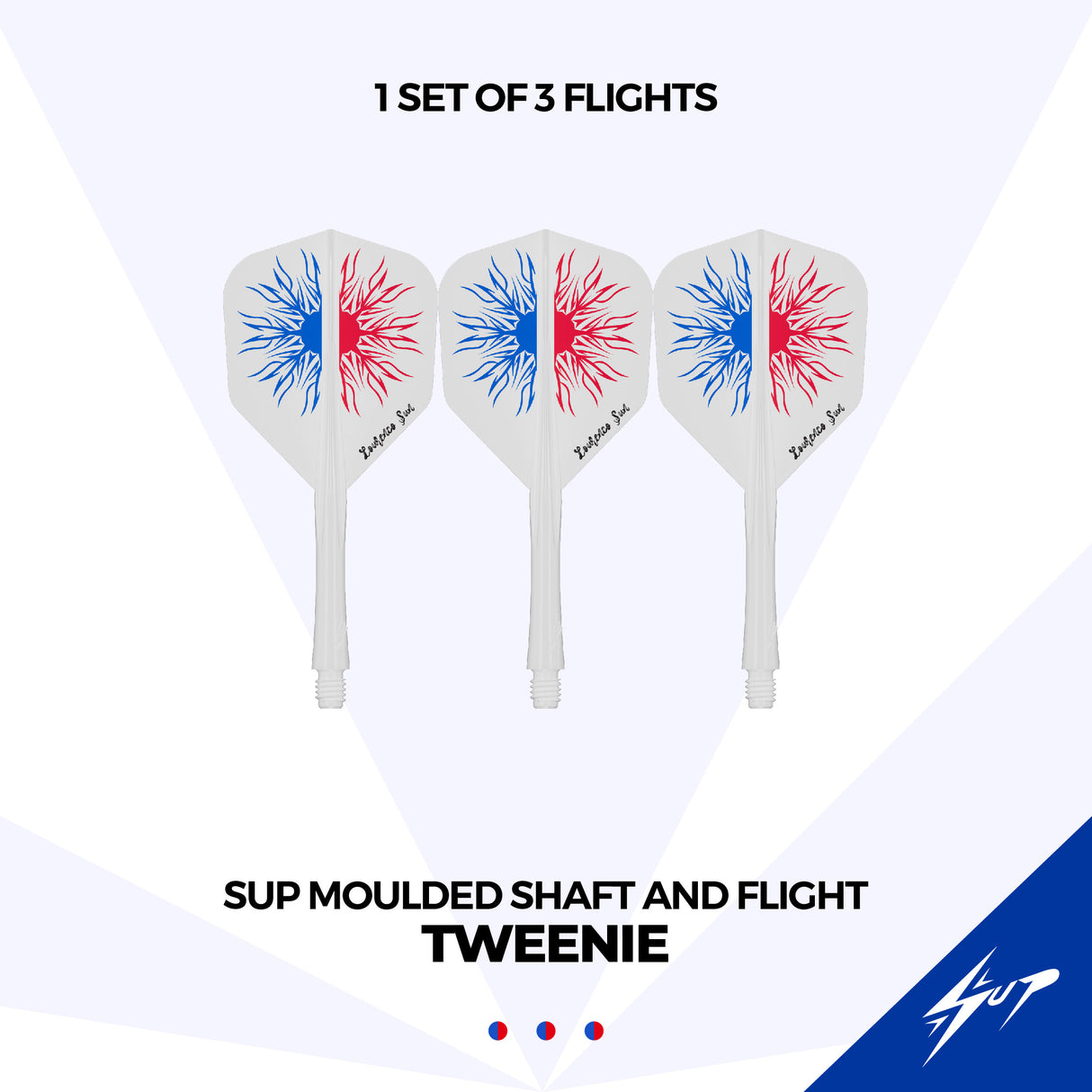 Caliburn SUP Dart Flights - Formgepresster Schaft & Flight - Lourenco - Standard No6