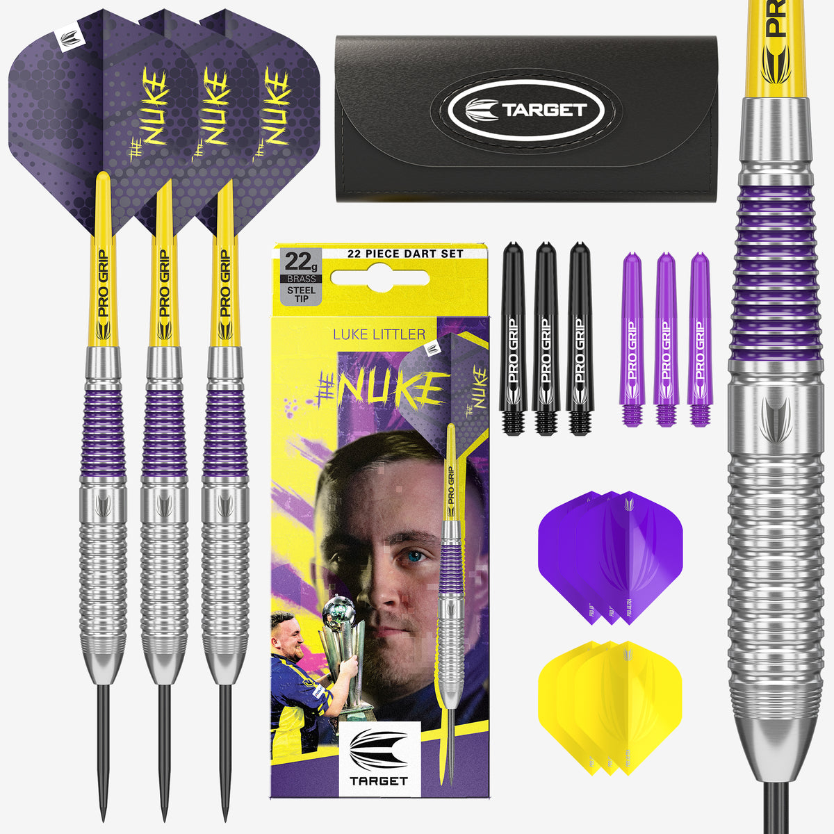 Target Luke Littler Darts - Stahlspitze - Messing