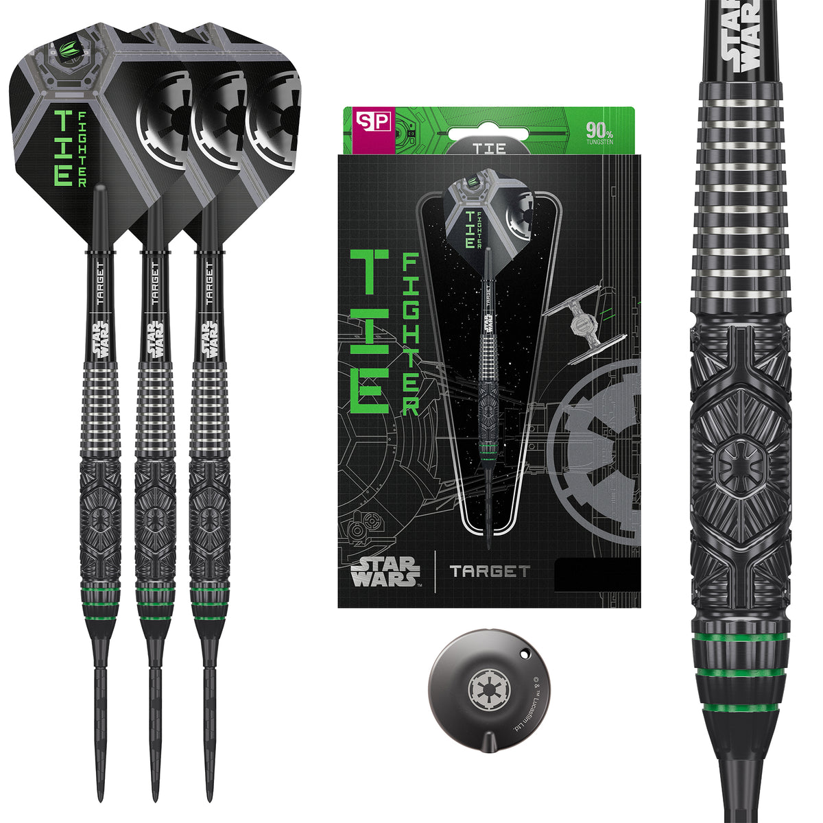 Target Star Wars Darts - Stahlspitze - 90% Tungsten - Tie Fighter