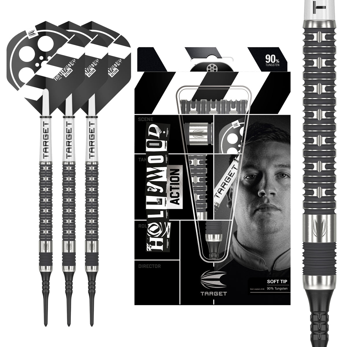 Target Chris Dobey Darts - Welche Spitze - 90% Tungsten - Hollywood Action