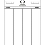 *DC Marker Boards - Drywipe Scoreboard - Whiteboard - 501