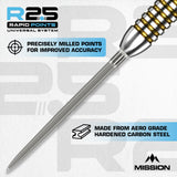Mission R2.5 Rapid Dartspitzen - Stahlspitze - MG1