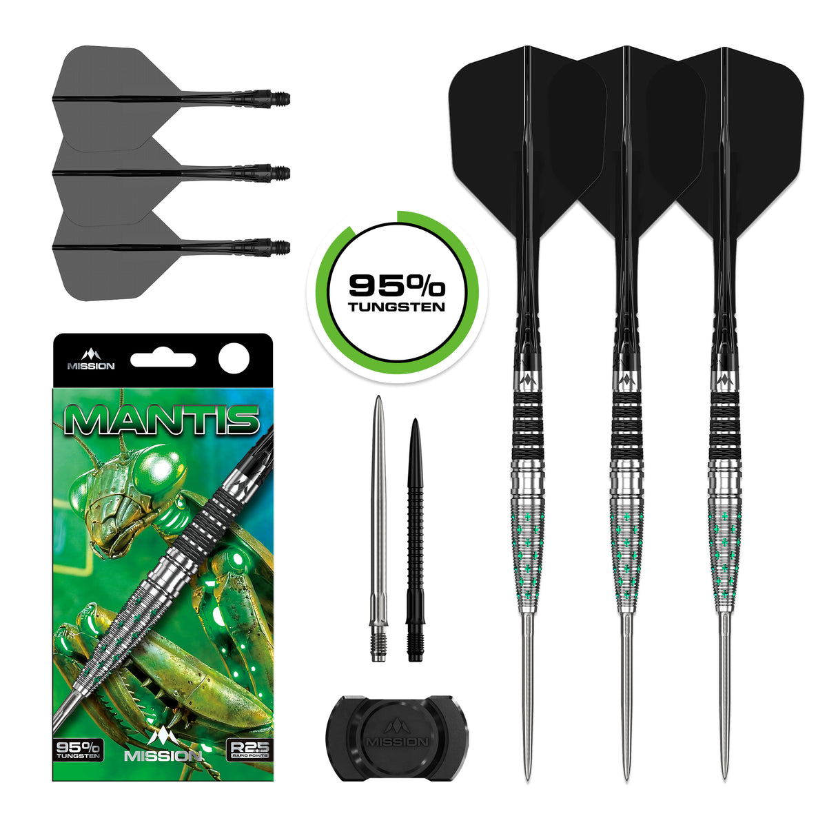 Mission Mantis R2.5 Darts - Stahlspitze - 95% Tungsten