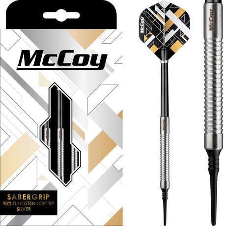McCoy Sabergrip - 90% Soft Tip Tungsten - Silver 18g