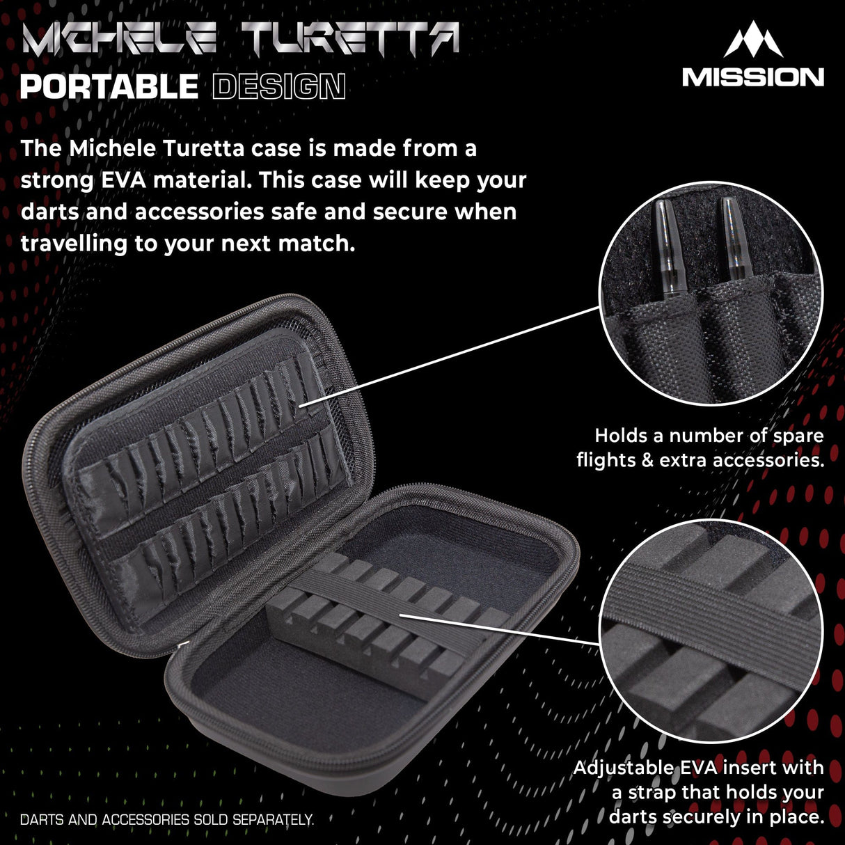 Mission Darts Players- EVA Dart Case - Michele Turetta