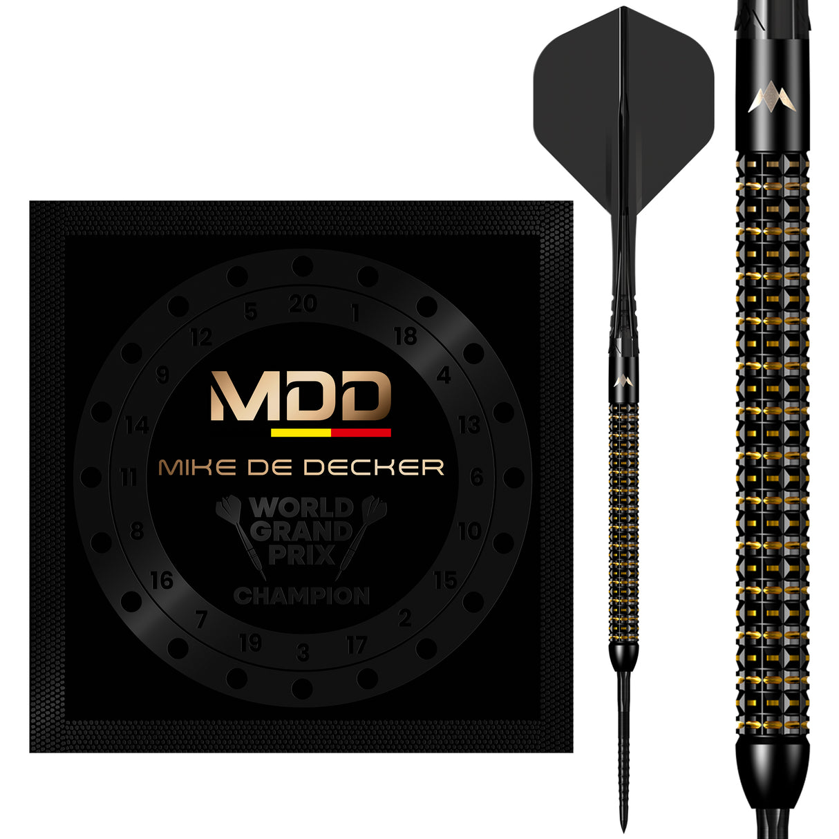 Mission Mike De Decker Darts - Stahlspitze - 95% Tungsten - Limitierte Auflage - World Grand Prix - 24g