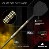 Mission Mike De Decker R2.5 Darts - Stahlspitze - 95% Tungsten - V2