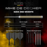 Mission Mike De Decker R2.5 Darts - Stahlspitze - 95% Tungsten - V2
