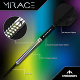 Mission Mirage Darts - Stahlspitze - 90% Tungsten