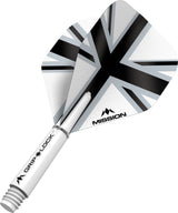 Mission Alliance White Dart Flights Combo With Griplock Shafts Black / Short