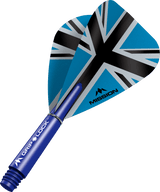 Mission Alliance X Black Kite Dart Flights Combo mit Griplock-Schäften