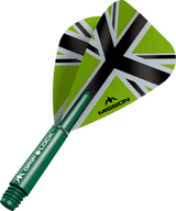 Mission Alliance X Black Kite Dart Flights Combo mit Griplock-Schäften