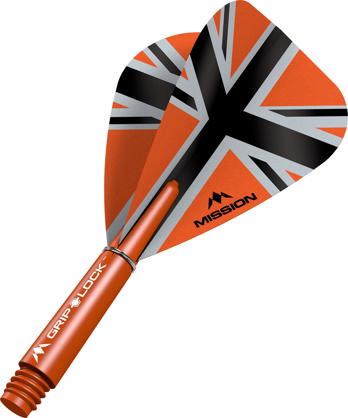 Mission Alliance X Black Kite Dart Flights Combo mit Griplock-Schäften