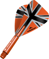 Mission Alliance X Black Kite Dart Flights Combo mit Griplock-Schäften