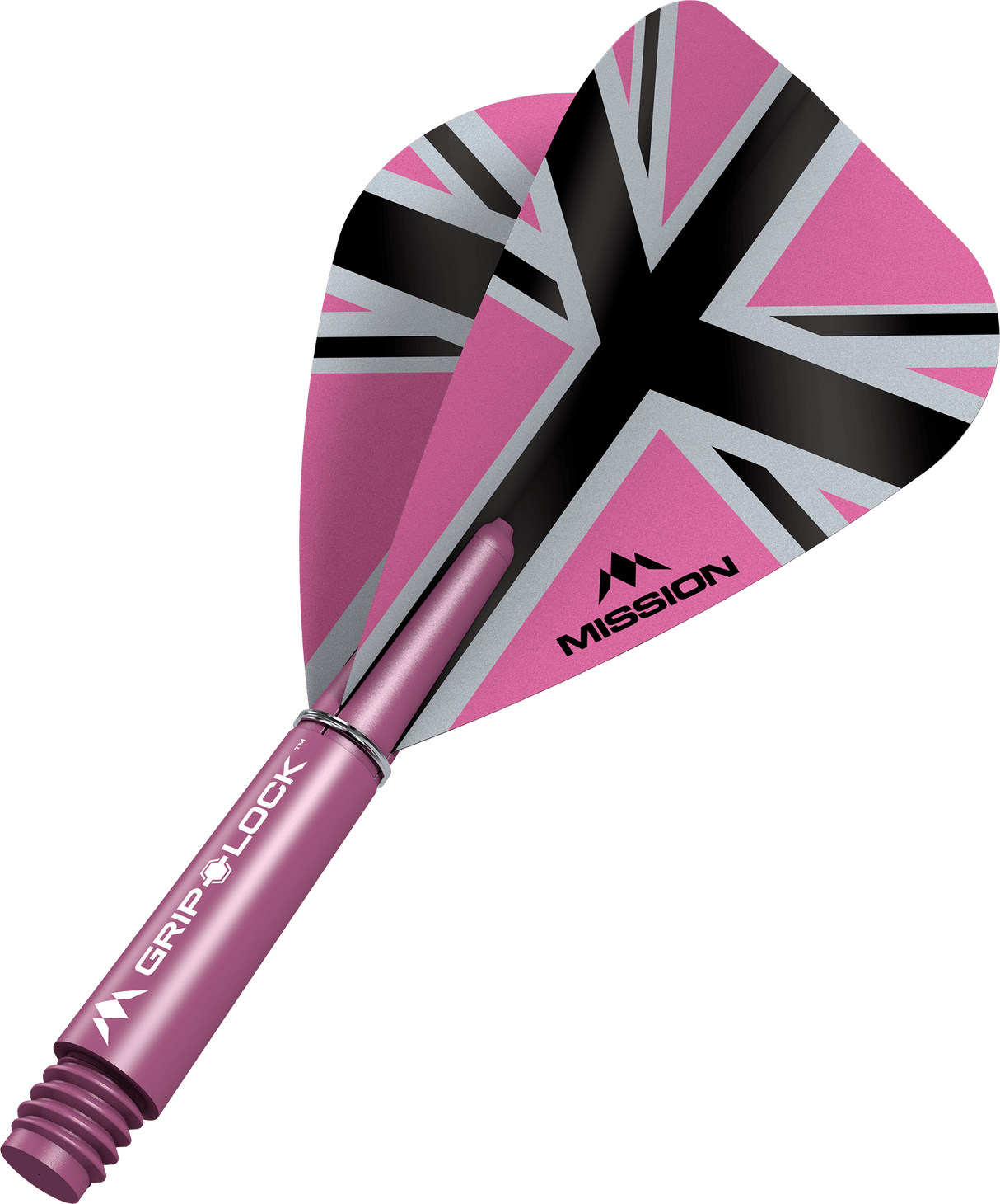Mission Alliance X Black Kite Dart Flights Combo mit Griplock-Schäften