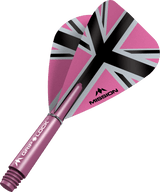 Mission Alliance X Black Kite Dart Flights Combo mit Griplock-Schäften