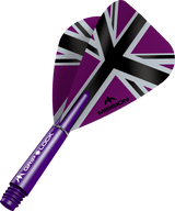 Mission Alliance X Black Kite Dart Flights Combo mit Griplock-Schäften
