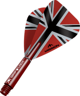 Mission Alliance X Black Kite Dart Flights Combo mit Griplock-Schäften