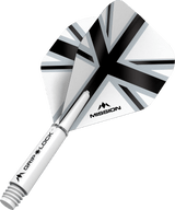 Mission Alliance X Black No2 Dart Flights Combo With Griplock Shafts White / Short