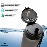 Mission Sports Wasserflasche - 1000ml/32oz - BPA-frei