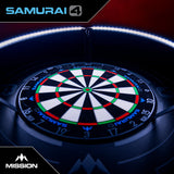 Mission Samurai 4 Dartboard – Professional – Knife Wire – Graphite Grey