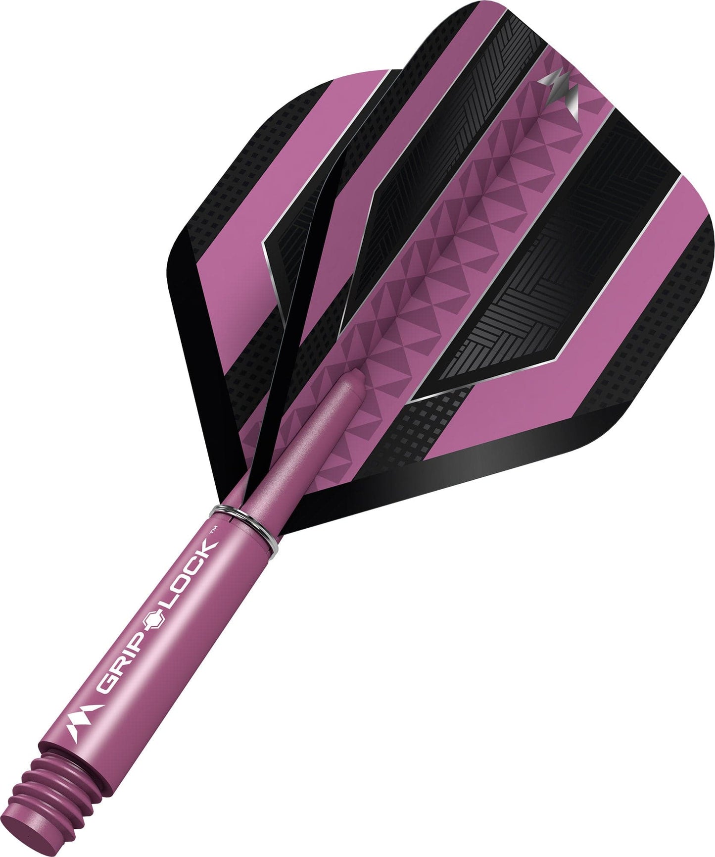 Mission Temple Dart Flights Combo With Griplock Shafts Pink / Short