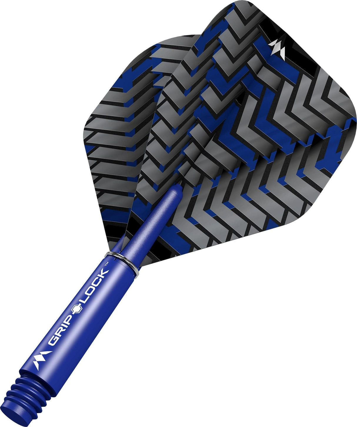 Mission Vex Dart Flights Combo With Griplock Shafts Blue / Short