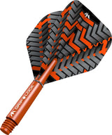 Mission Vex Dart Flights Combo With Griplock Shafts Orange / Short