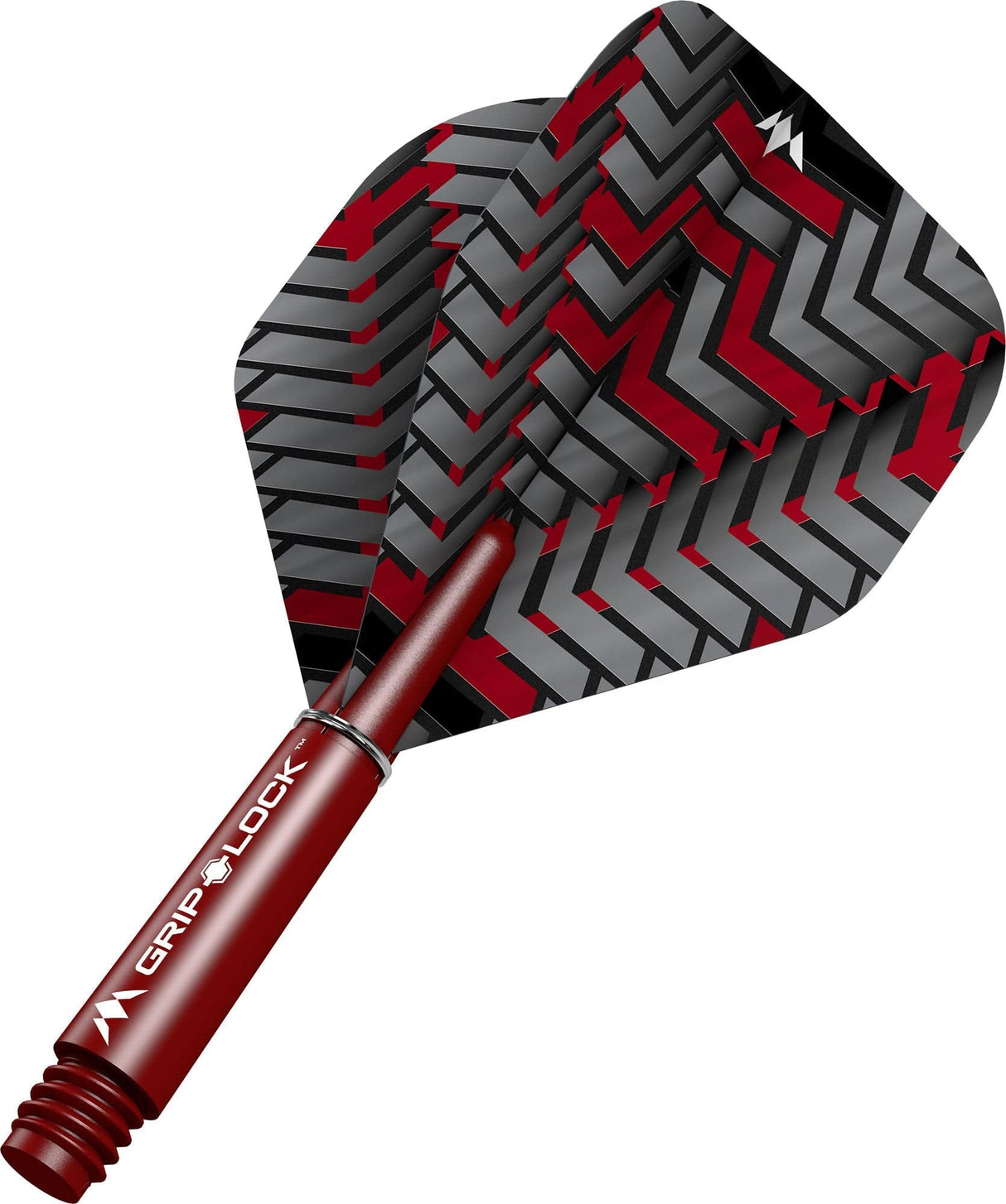 Mission Vex Dart Flights Combo With Griplock Shafts Red / Short
