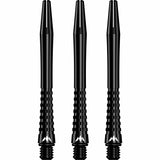 Mission Atom13 Aluminium Shafts - Anodised Metal Stems - Black