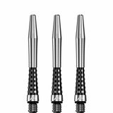 Mission Atom13 Aluminium Shafts - Natural Metal Stems - Black