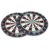Mission Coasters – Infinity Dartboard-Design – Gummi und Stoff – rund 9,5 cm – 2er-Pack