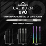 Mission Caliburn EVO Dartspitzen - GV1