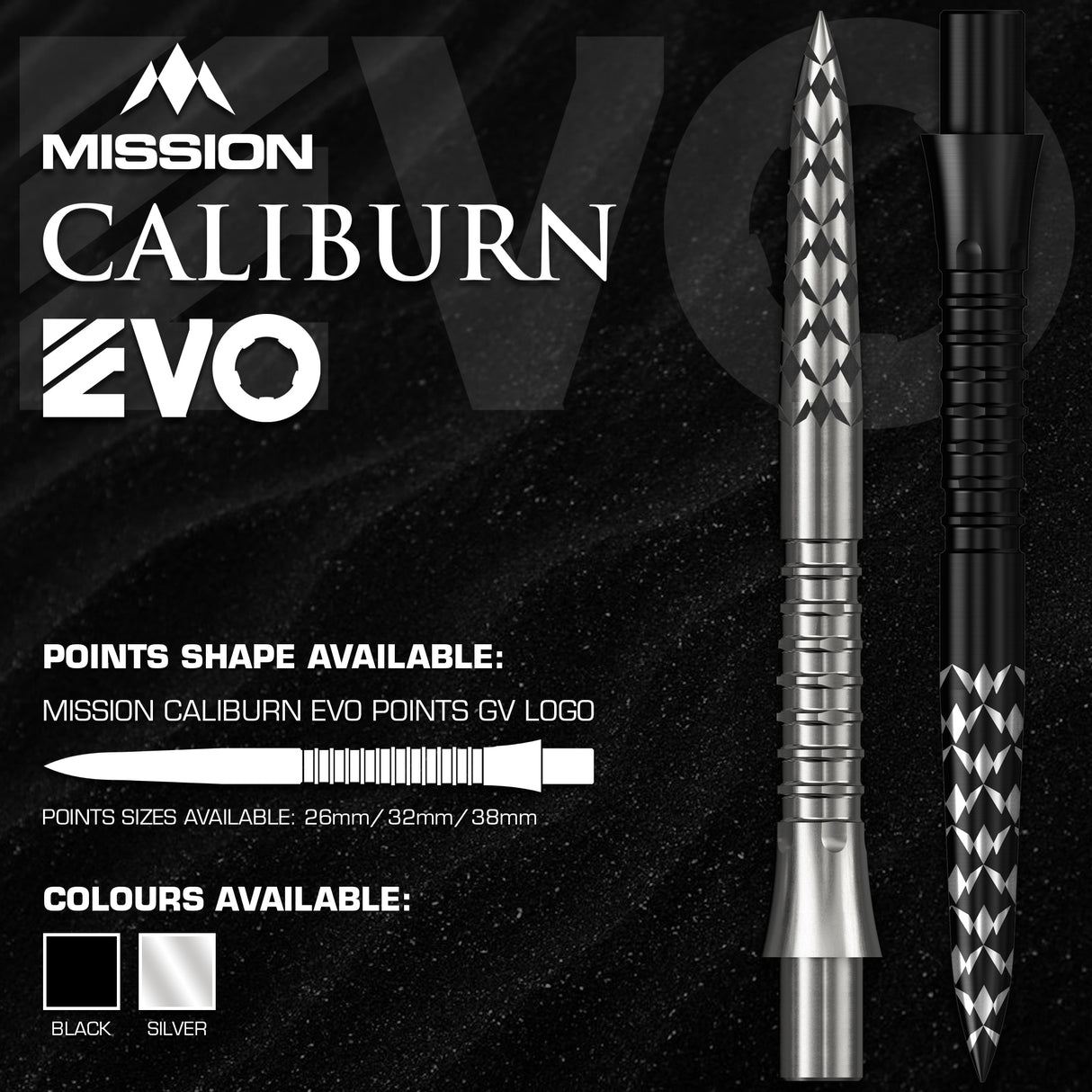 Mission Caliburn EVO Dartspitzen - GV-Logo