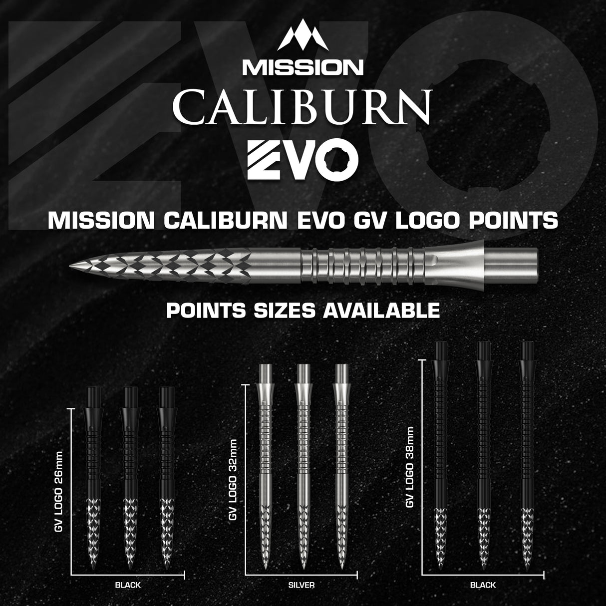 Mission Caliburn EVO Dartspitzen - GV-Logo