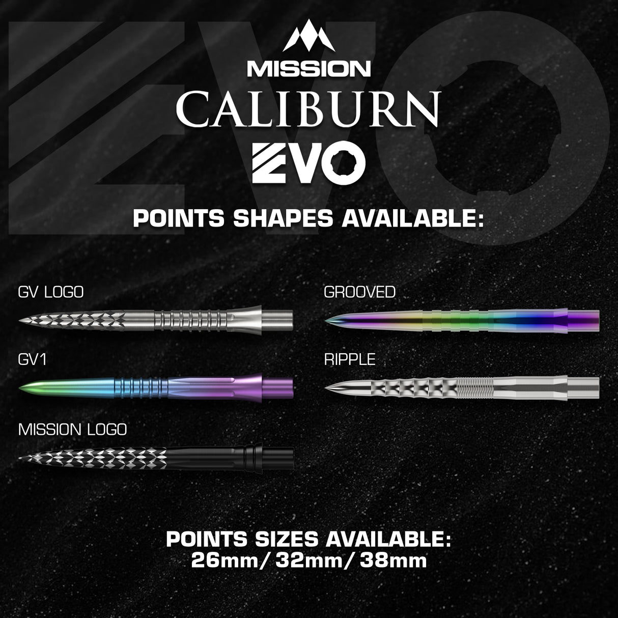 Mission Caliburn EVO Dartspitzen - GV-Logo