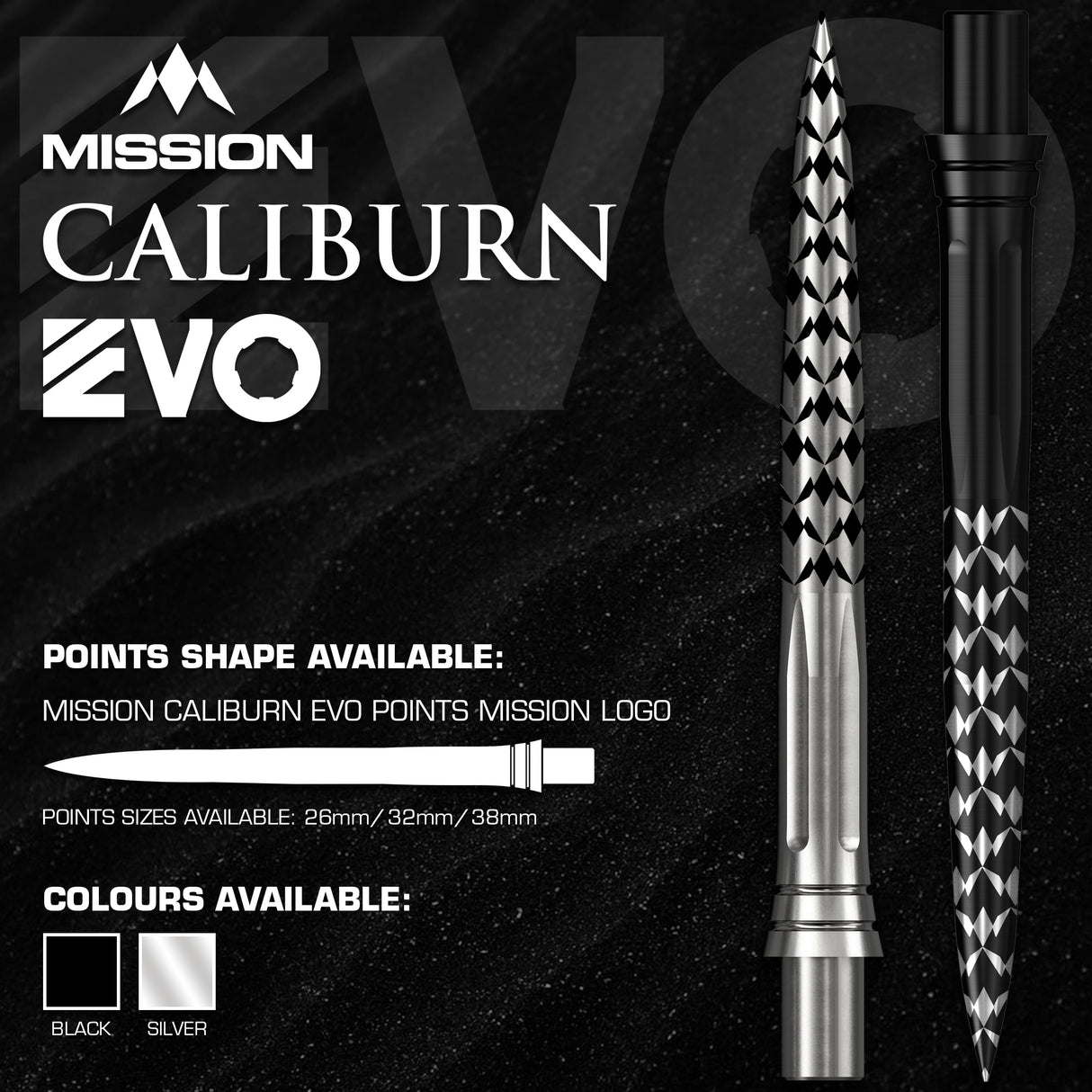 Mission Caliburn EVO Dartspitzen - Mission Logo