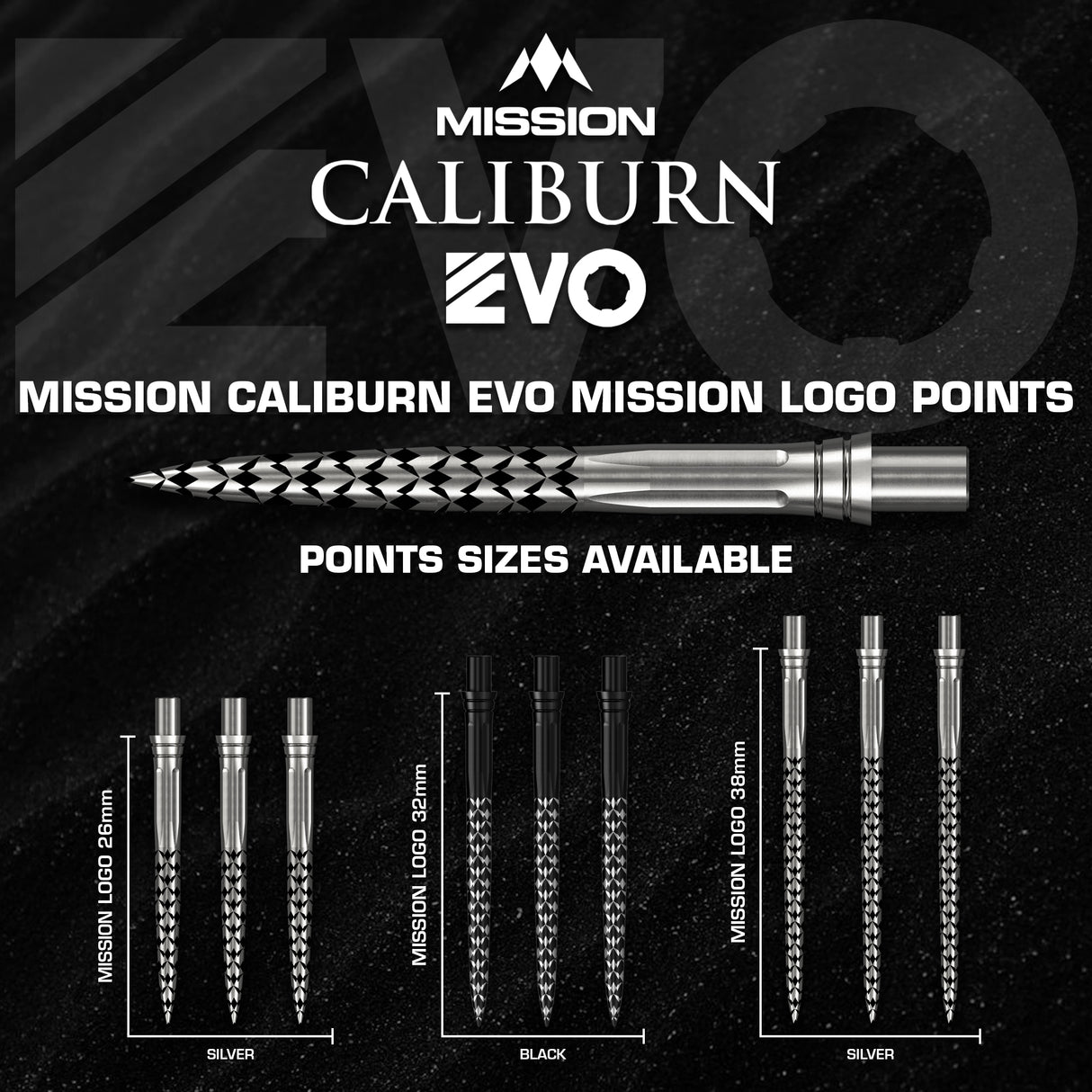 Mission Caliburn EVO Dartspitzen - Mission Logo