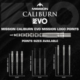 Mission Caliburn EVO Dartspitzen - Mission Logo