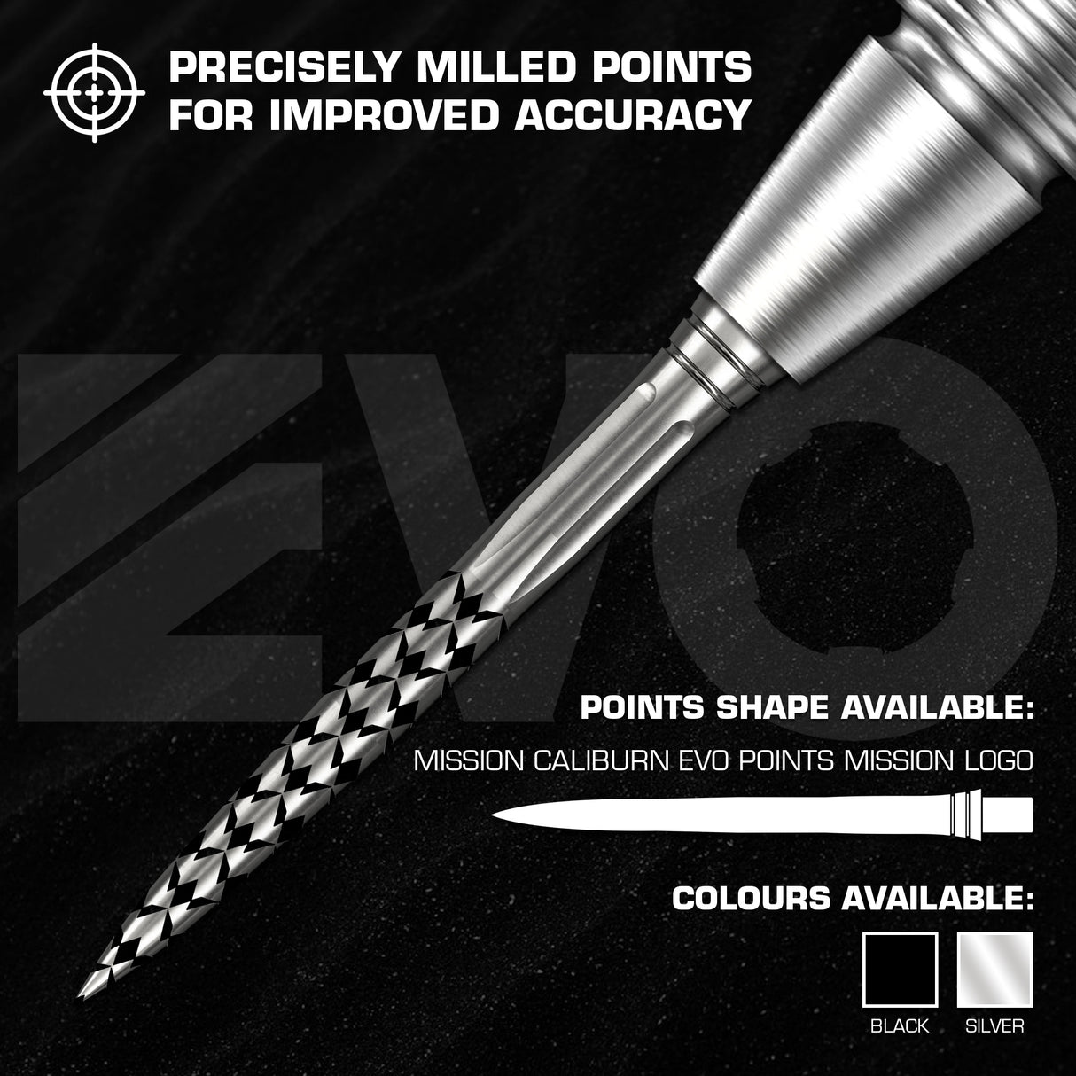 Mission Caliburn EVO Dartspitzen - Mission Logo